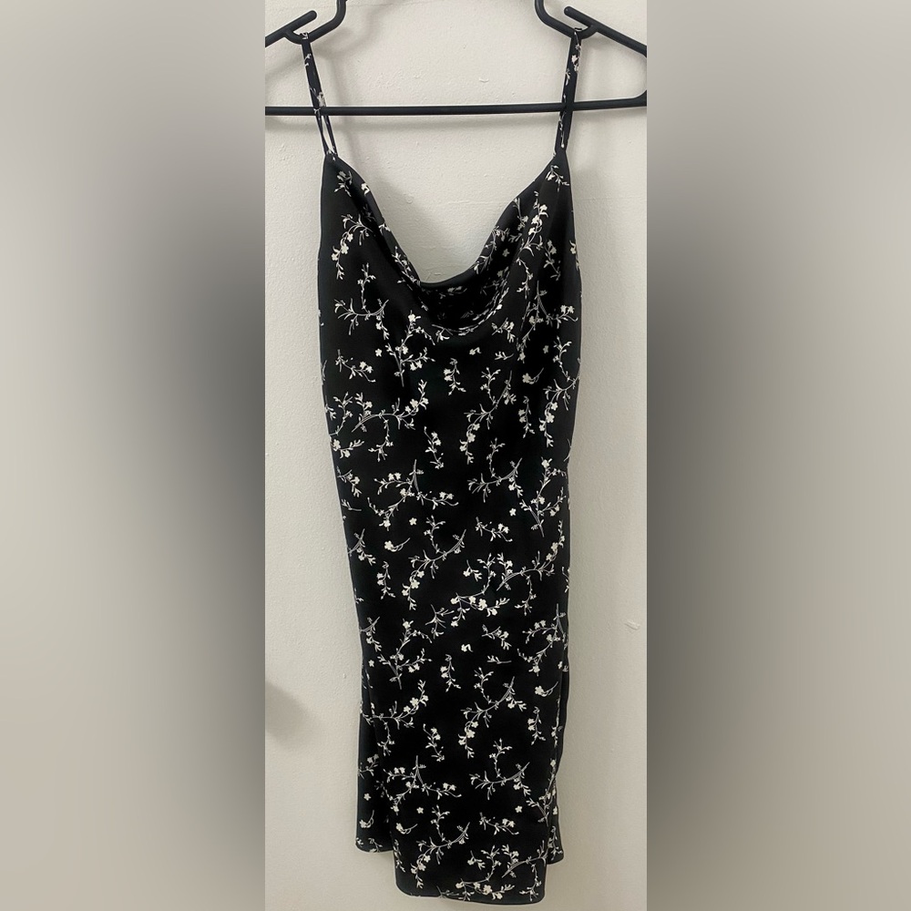 Urban Outfitters Cowl Neck Satin Slip Mini Dress, Size XS